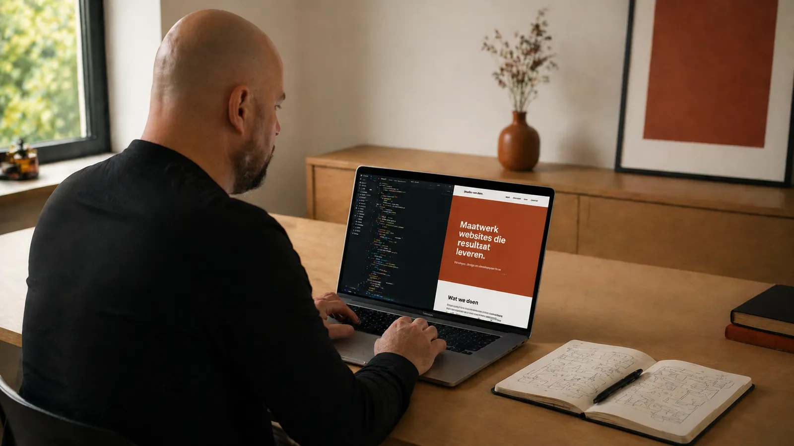 Remco Bussing bouwt een maatwerk website met Next.js — website laten maken voor MKB